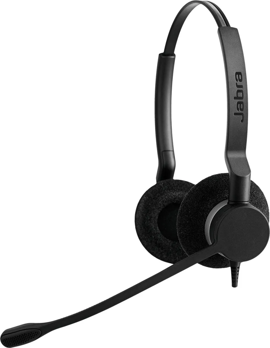 Jabra BIZ 2300 QD Duo Headset - USB-C - Zwart