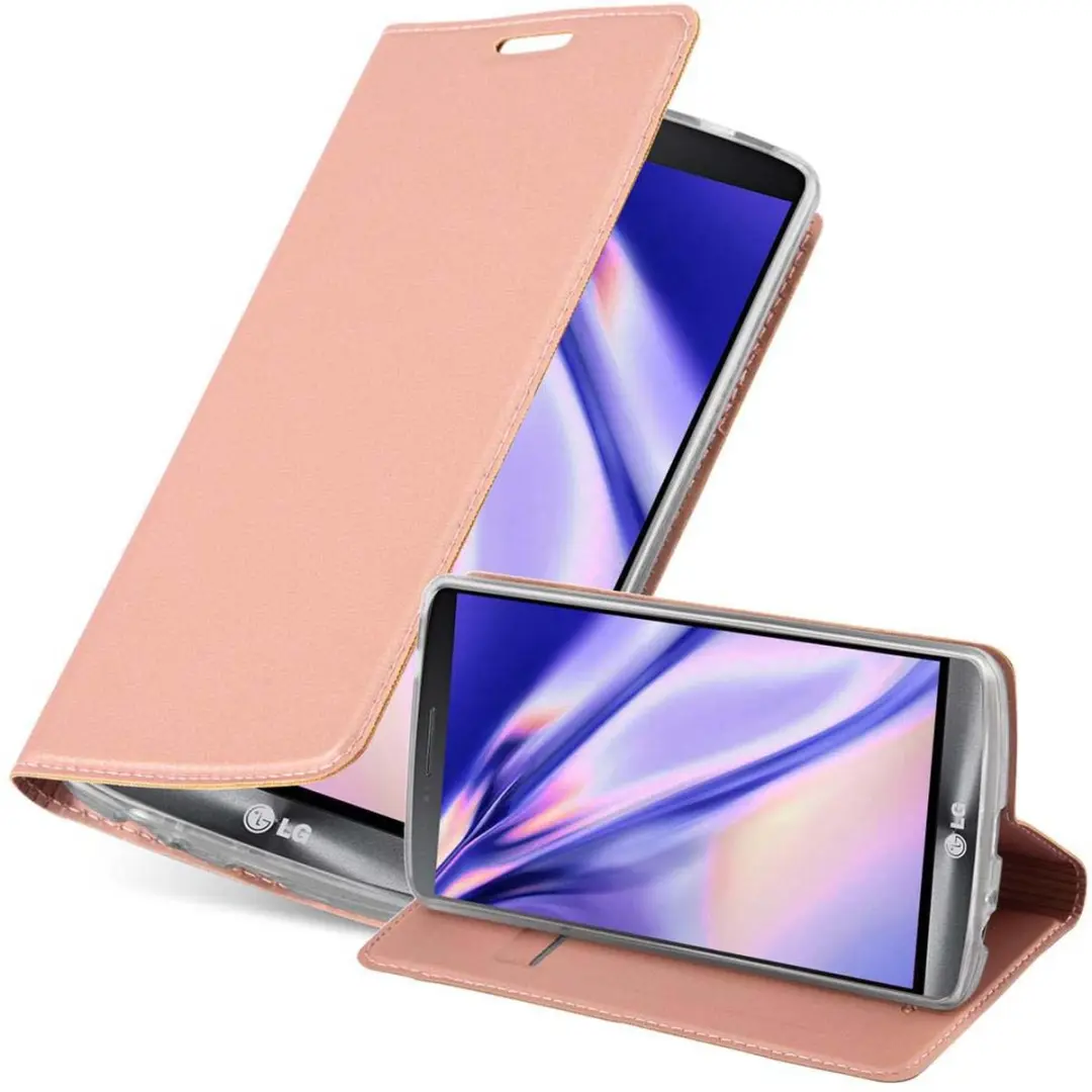 Cadorabo Hoesje geschikt voor LG G3 in CLASSY ROSE GOUD