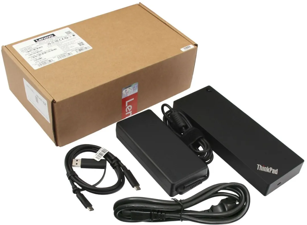 Lenovo 40AF0135EU USB Port Replicator - Zwart - afbeelding 2 van 10