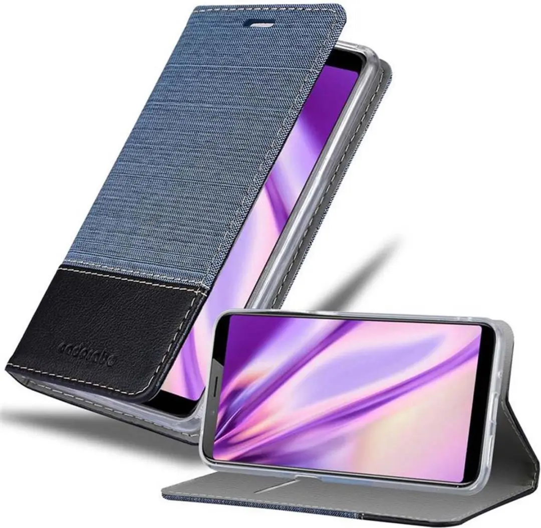 Cadorabo Hoesje geschikt voor ZTE Nubia N3 in DONKERBLAUW ZWART