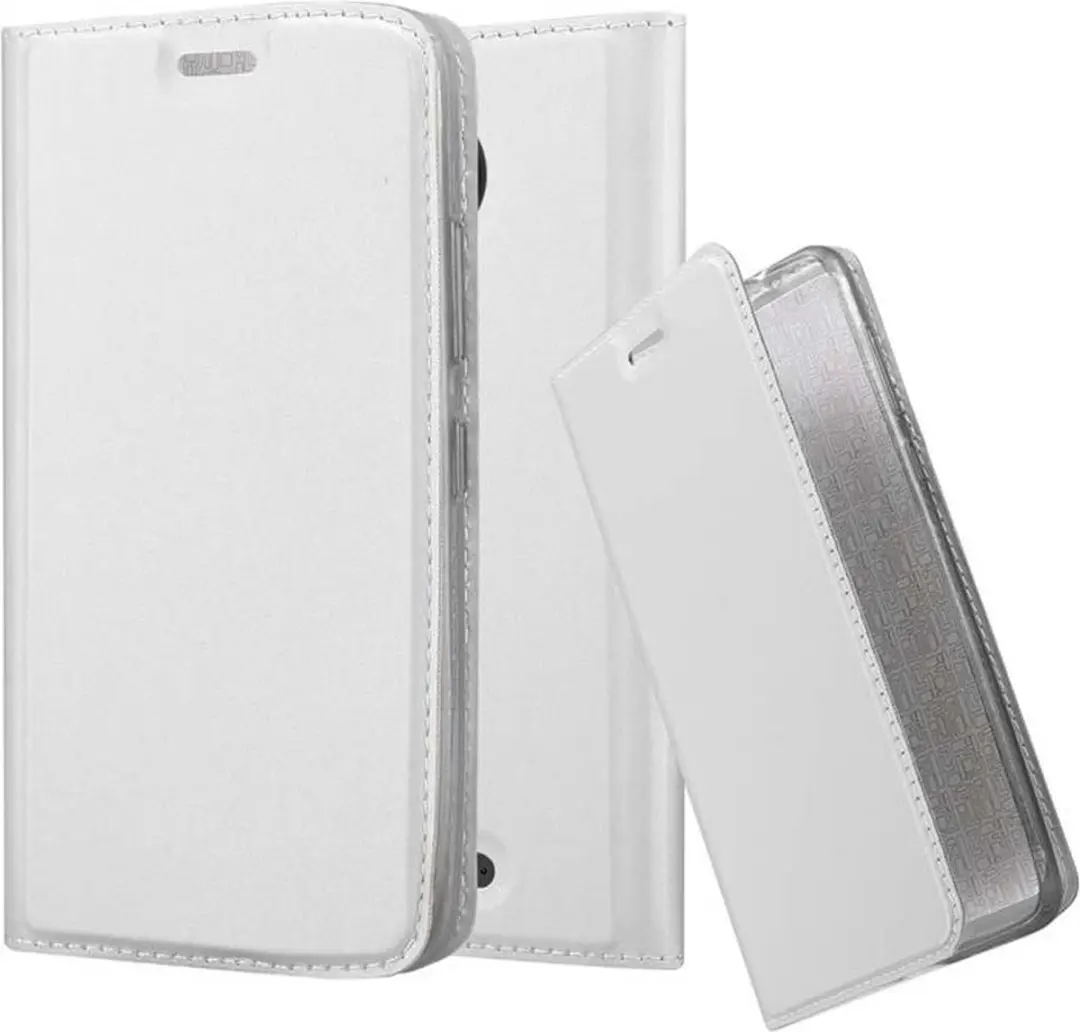 Cadorabo Hoesje geschikt voor Motorola MOTO C in CLASSY ZILVER