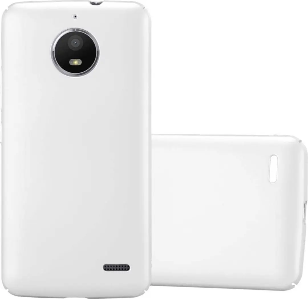 Cadorabo Hoesje geschikt voor Motorola MOTO E4 in METAAL ZILVER