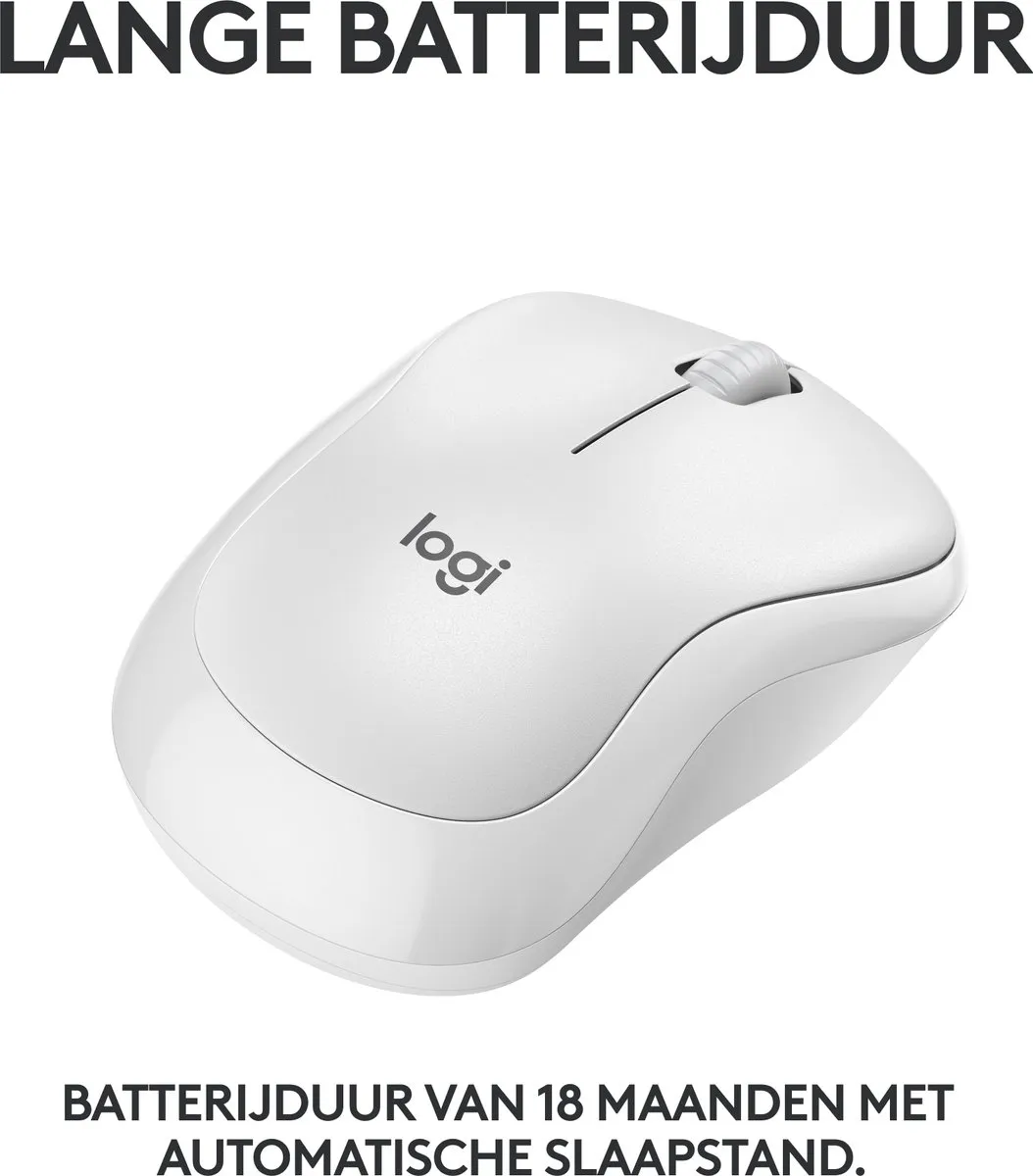 Logitech M240 Draadloze Muis - Wit