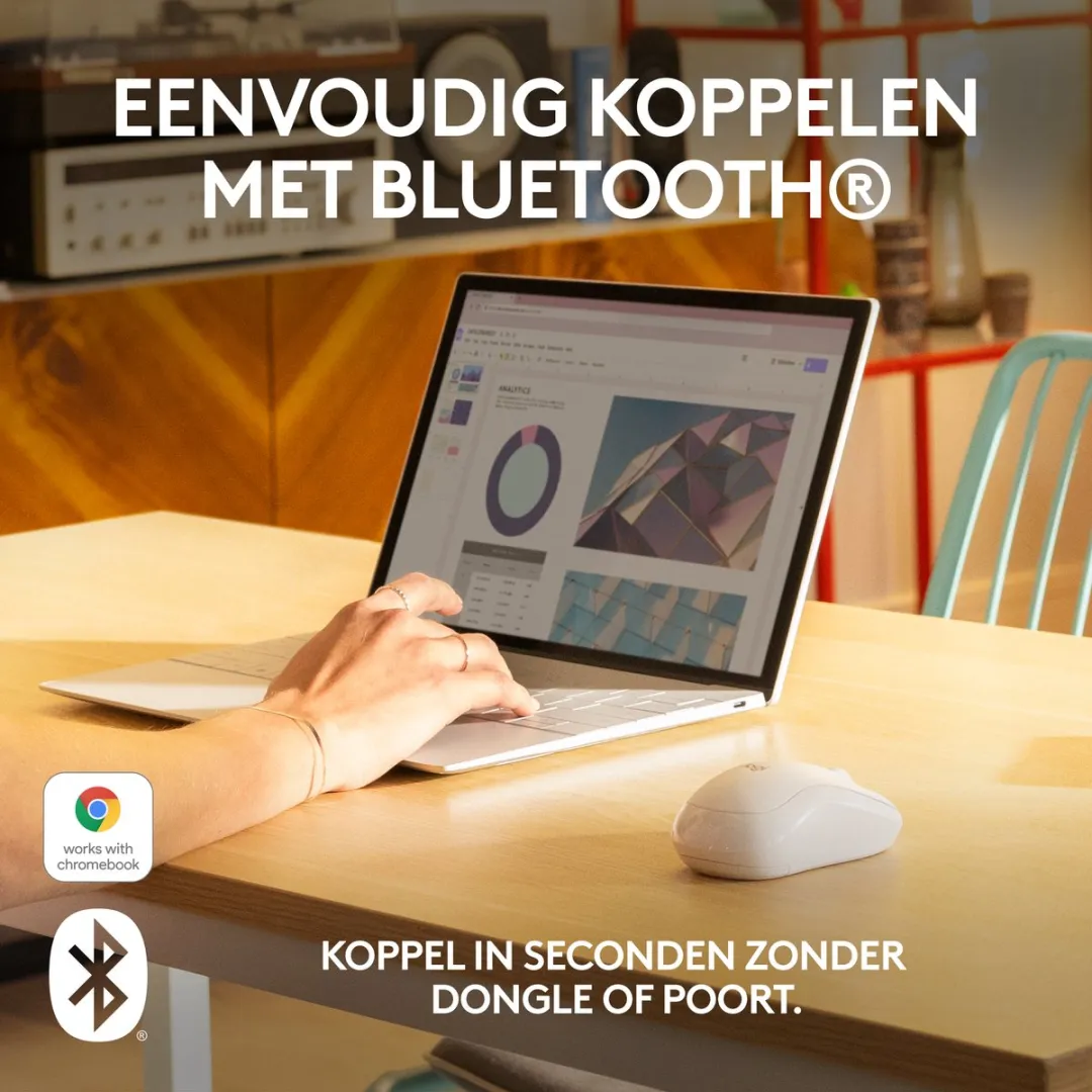 Logitech M240 Draadloze Muis - Wit