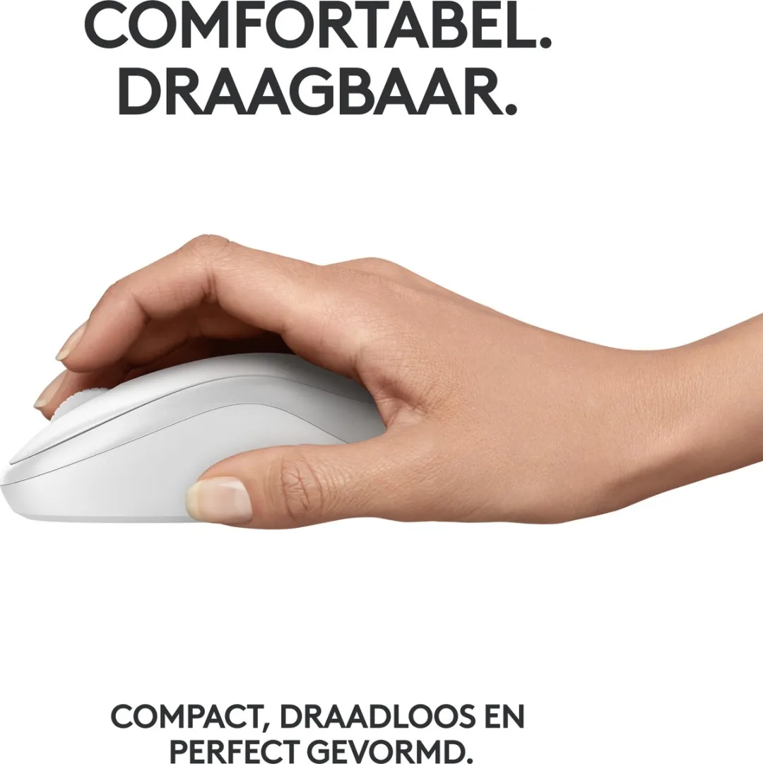 Logitech M240 Draadloze Muis - Wit - afbeelding 6 van 6