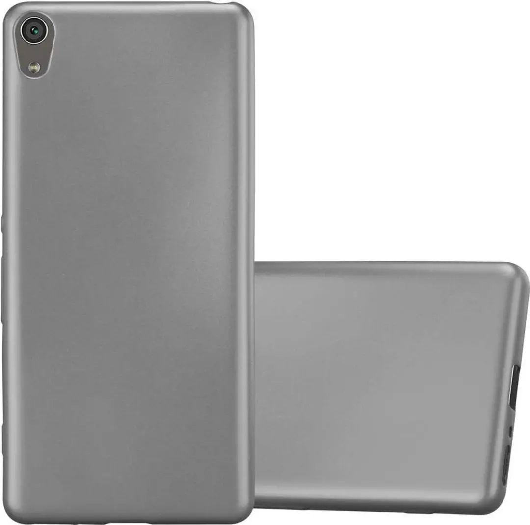 Cadorabo Hoesje geschikt voor Sony Xperia XA in METALLIC GRIJS