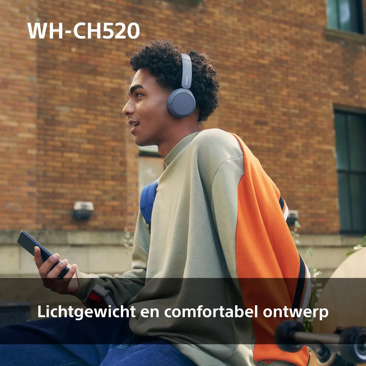 Sony WH-CH520 Draadloze On-Ear Koptelefoon - Geel