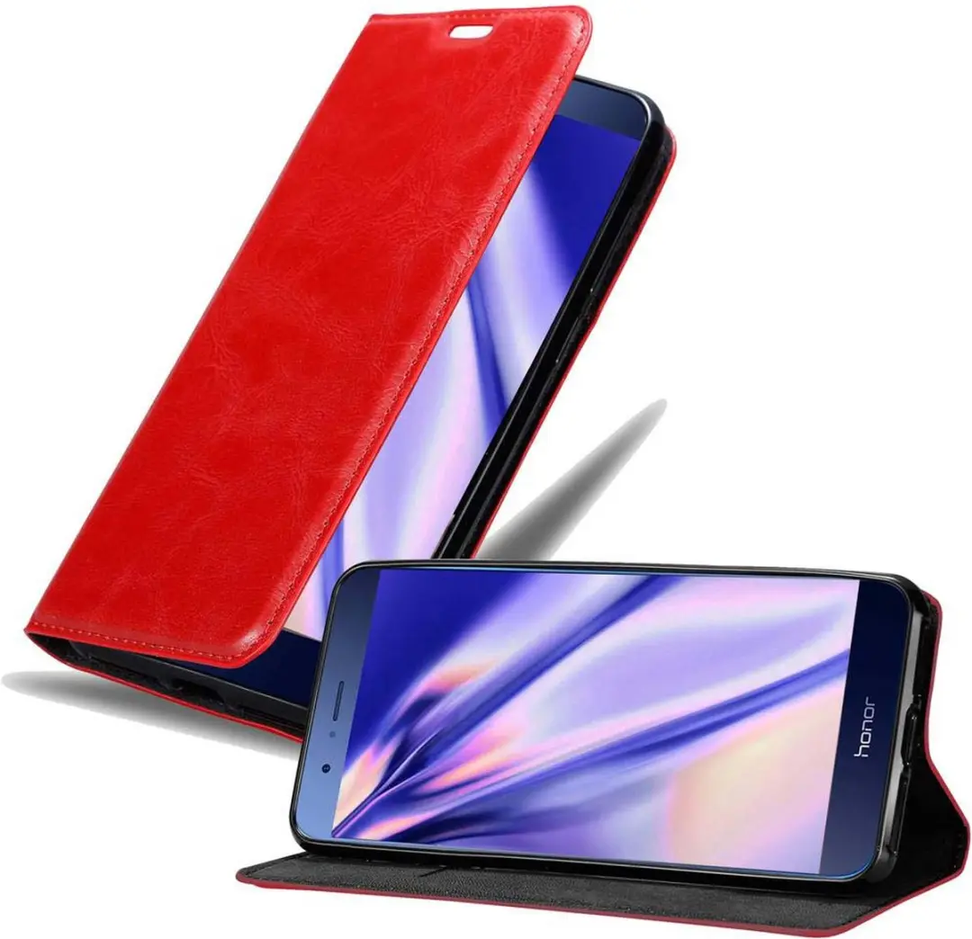 Cadorabo Hoesje geschikt voor Honor V9 in APPEL ROOD