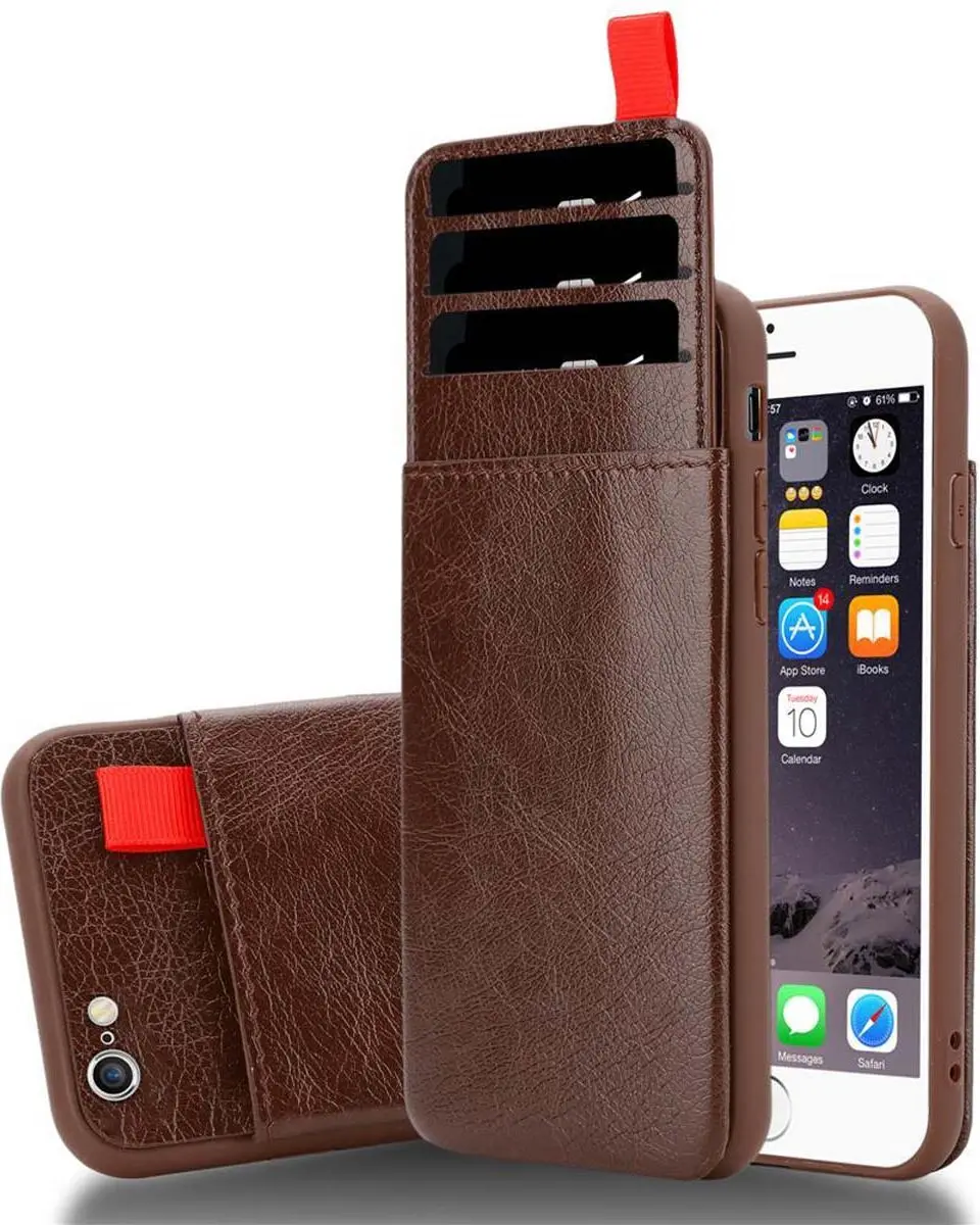 Cadorabo Hoesje geschikt voor Apple iPhone 6 PLUS / 6S PLUS in EIKEN BRUIN