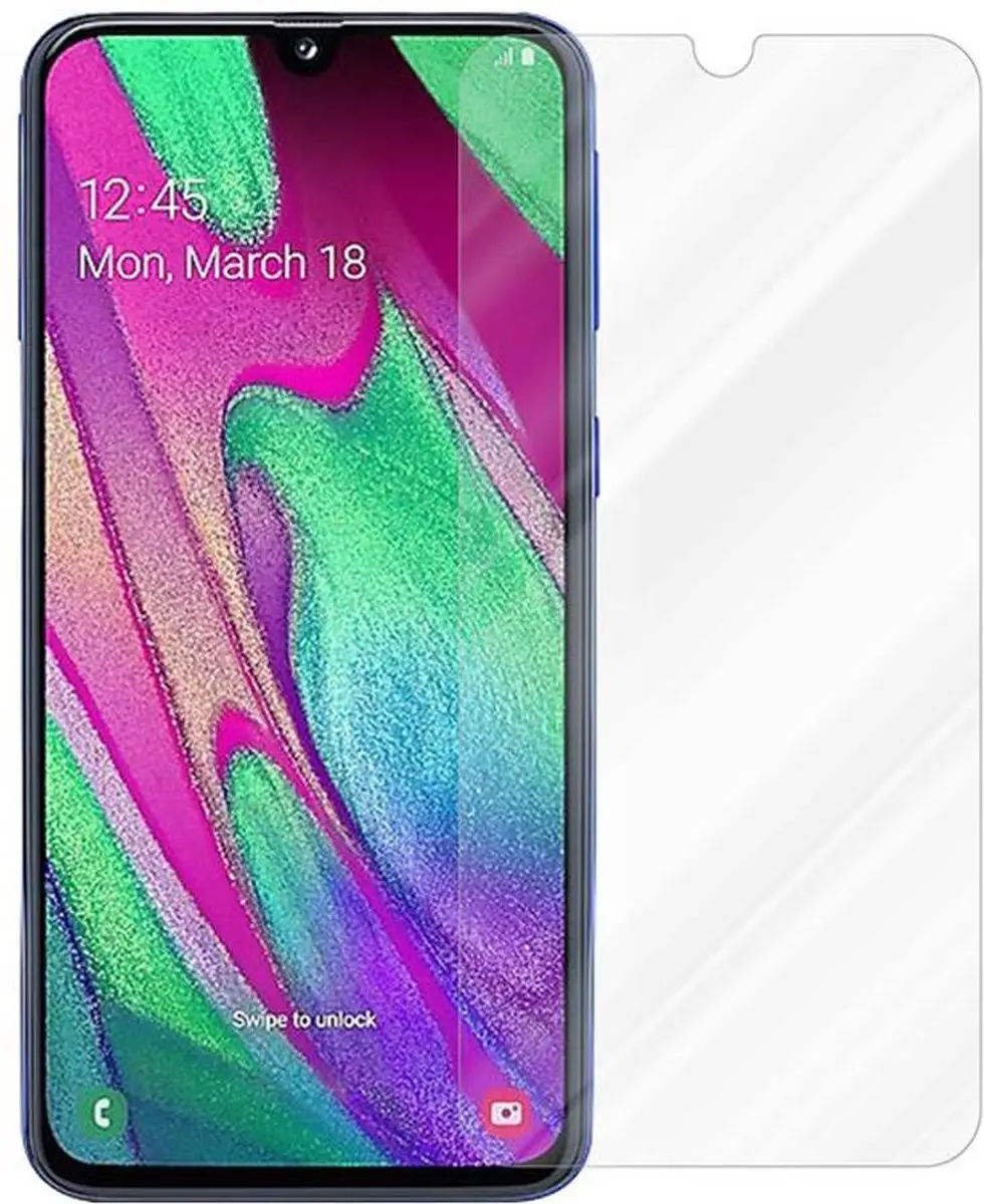 Cadorabo Pantser film geschikt voor Samsung Galaxy A40 in KRISTALHELDER