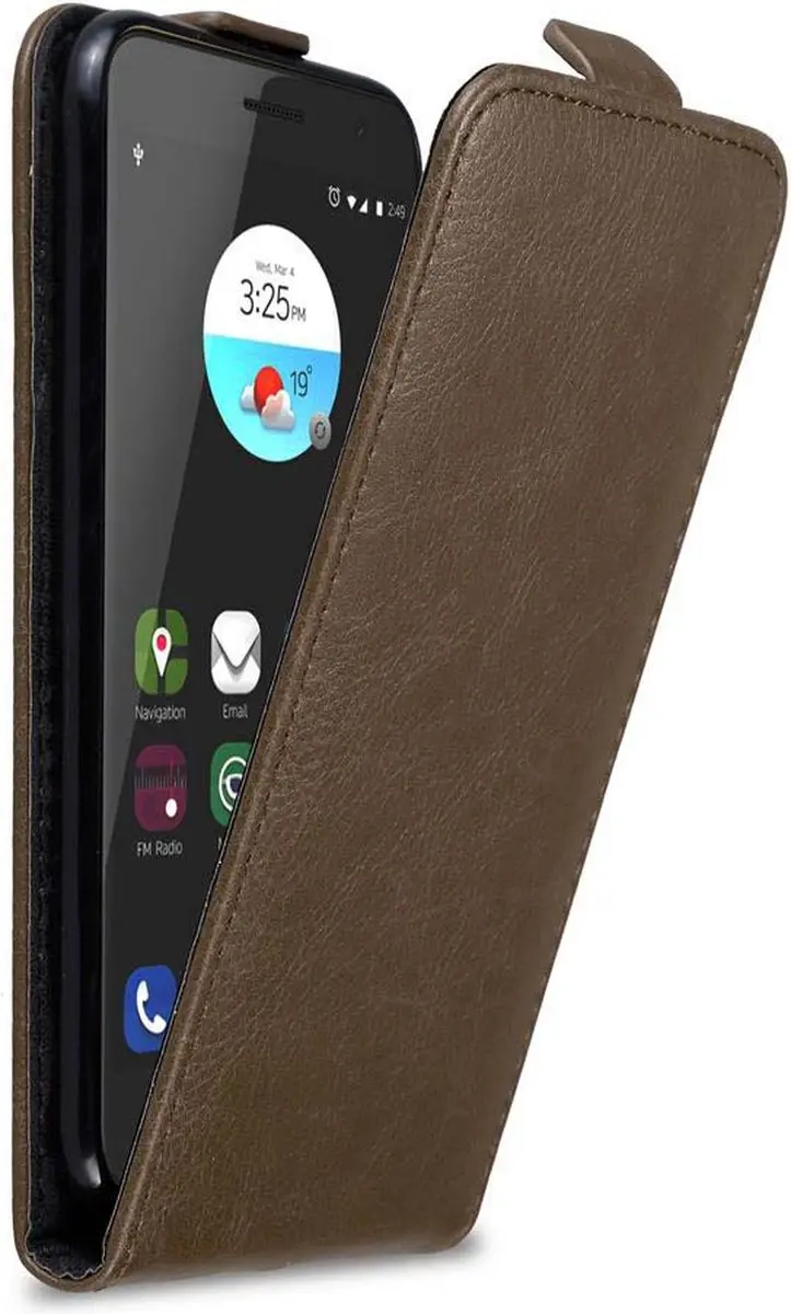 Cadorabo Hoesje geschikt voor ZTE Blade V7 in KOFFIE BRUIN