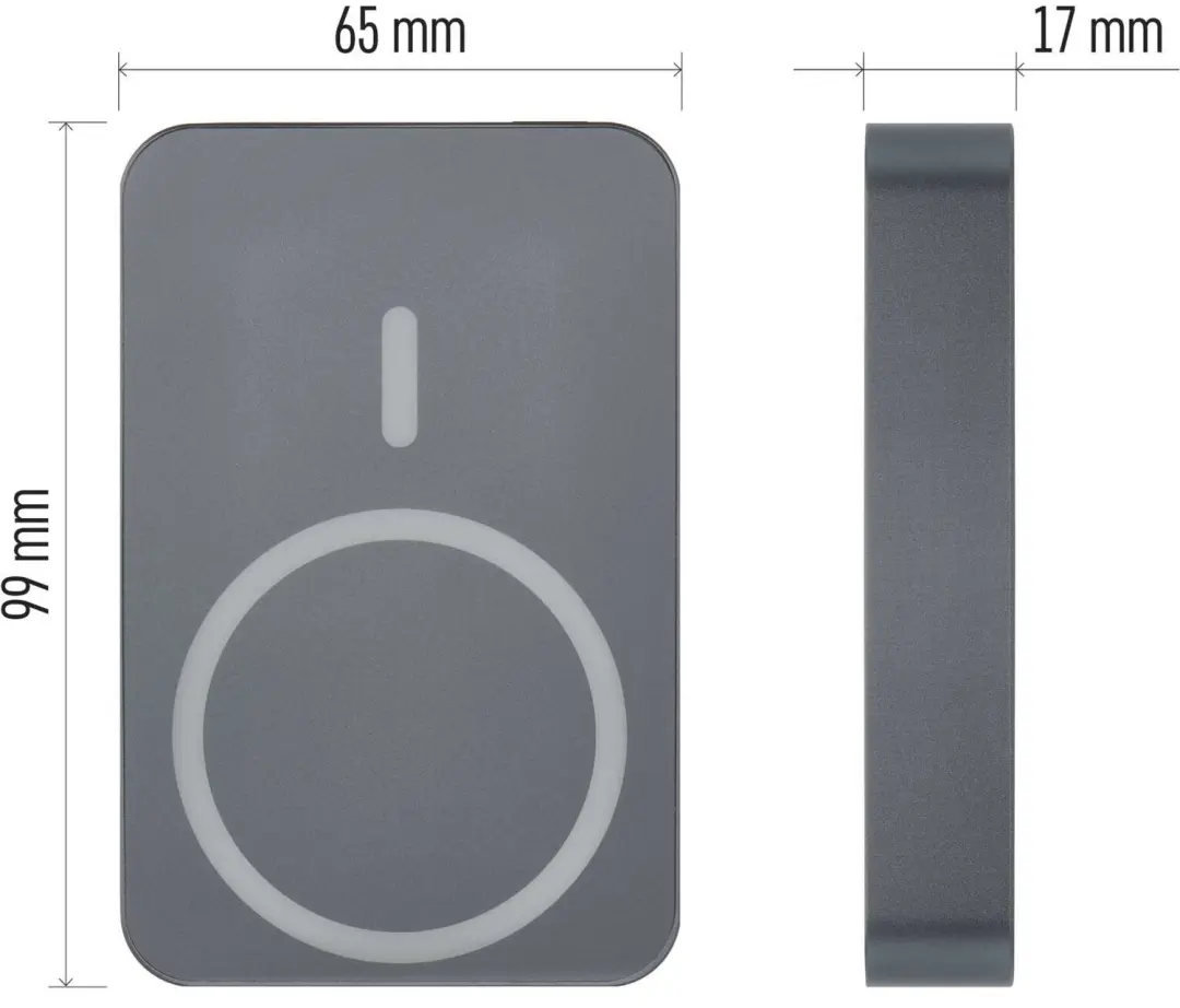 Emos WI 1046 Powerbank 10.000mAh 20W - Grijs - afbeelding 6 van 6