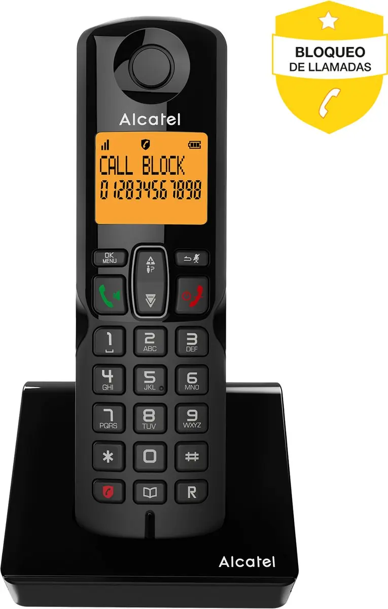Alcatel S280 Duo Telefoon - 2 Handsets - Zwart - afbeelding 3 van 6
