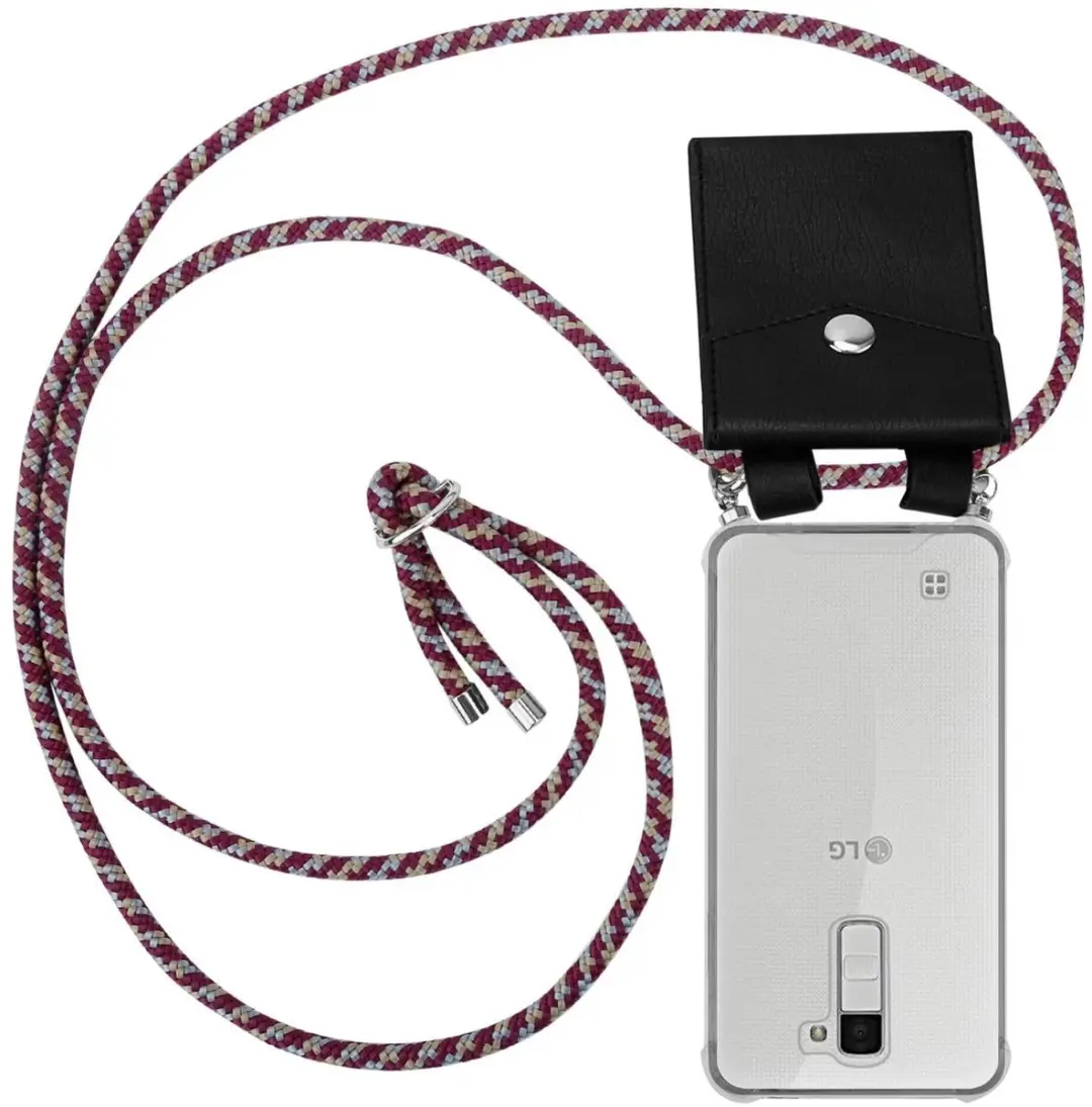 Cadorabo Hoesje geschikt voor LG K10 2016 in ROOD GEEL WIT