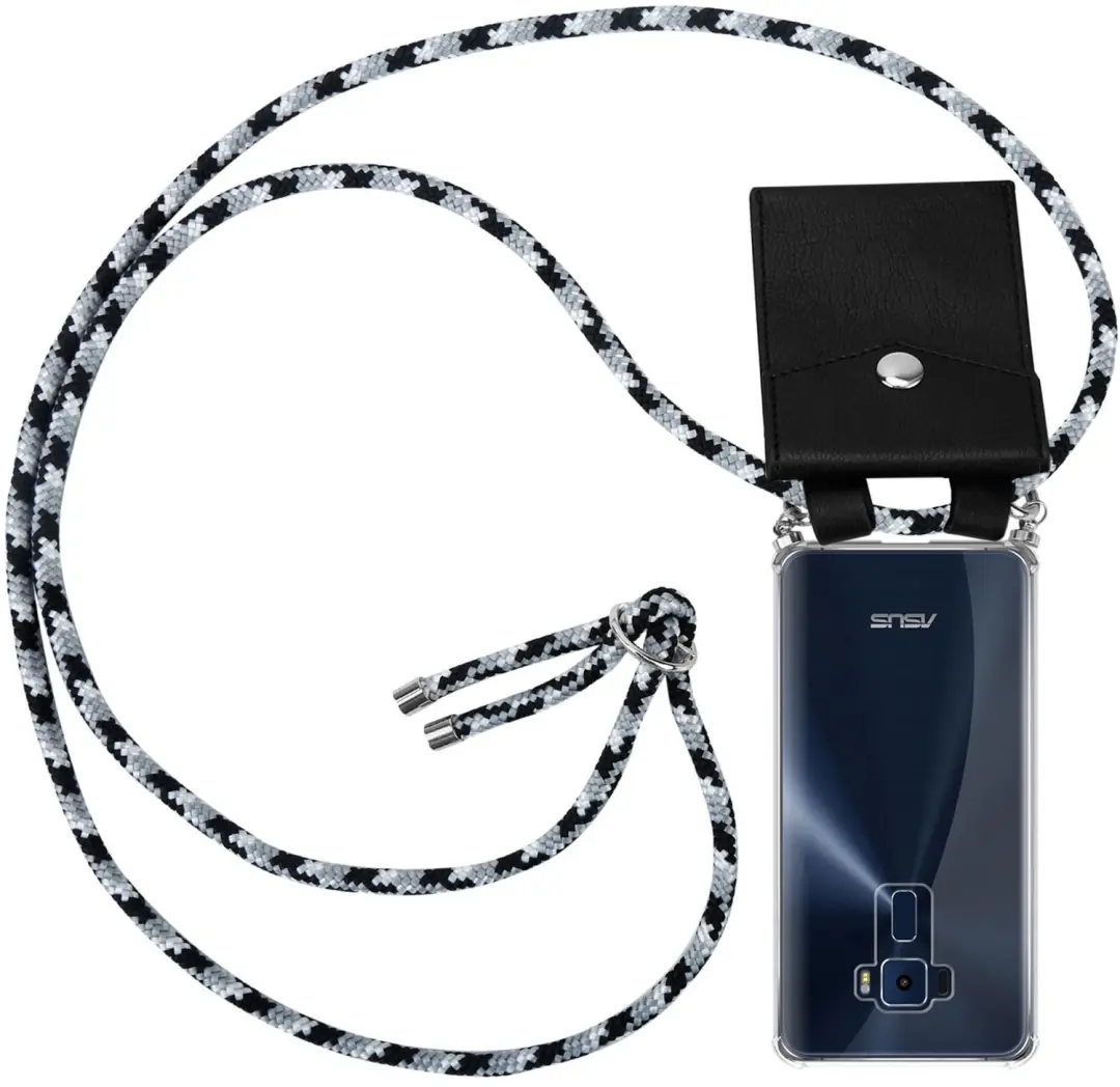 Cadorabo Hoesje geschikt voor Asus ZenFone 3 (5.2 Zoll) in ZWARTE CAMOUFLAGE