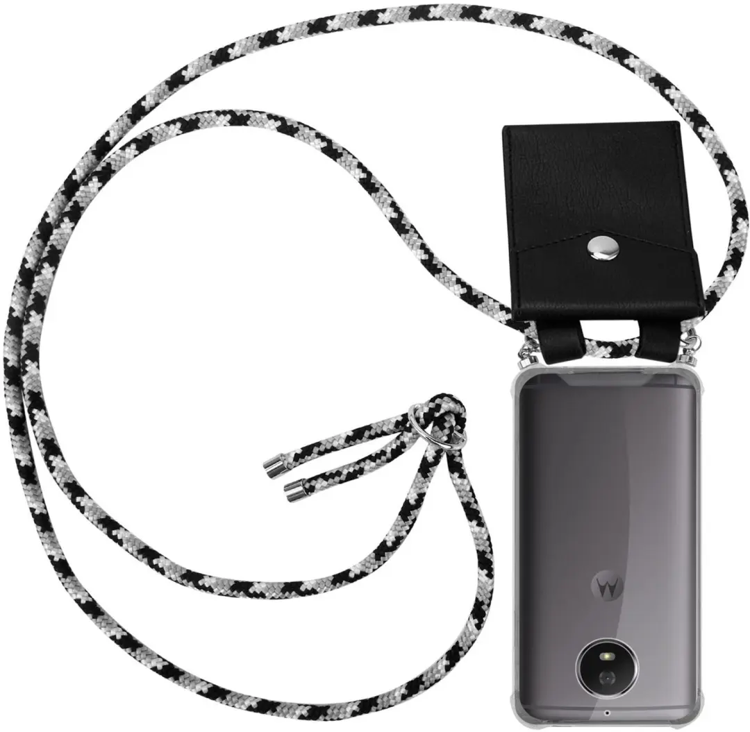 Cadorabo Hoesje geschikt voor Motorola MOTO G5S in ZWARTE CAMOUFLAGE
