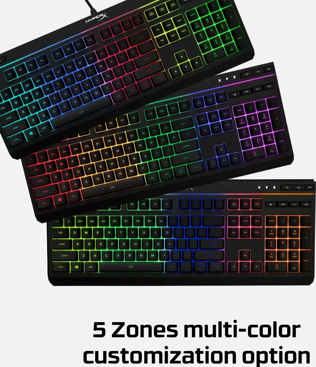 HyperX Alloy Core HX-KB5ME2-US Gaming Toetsenbord - RGB - Zwart