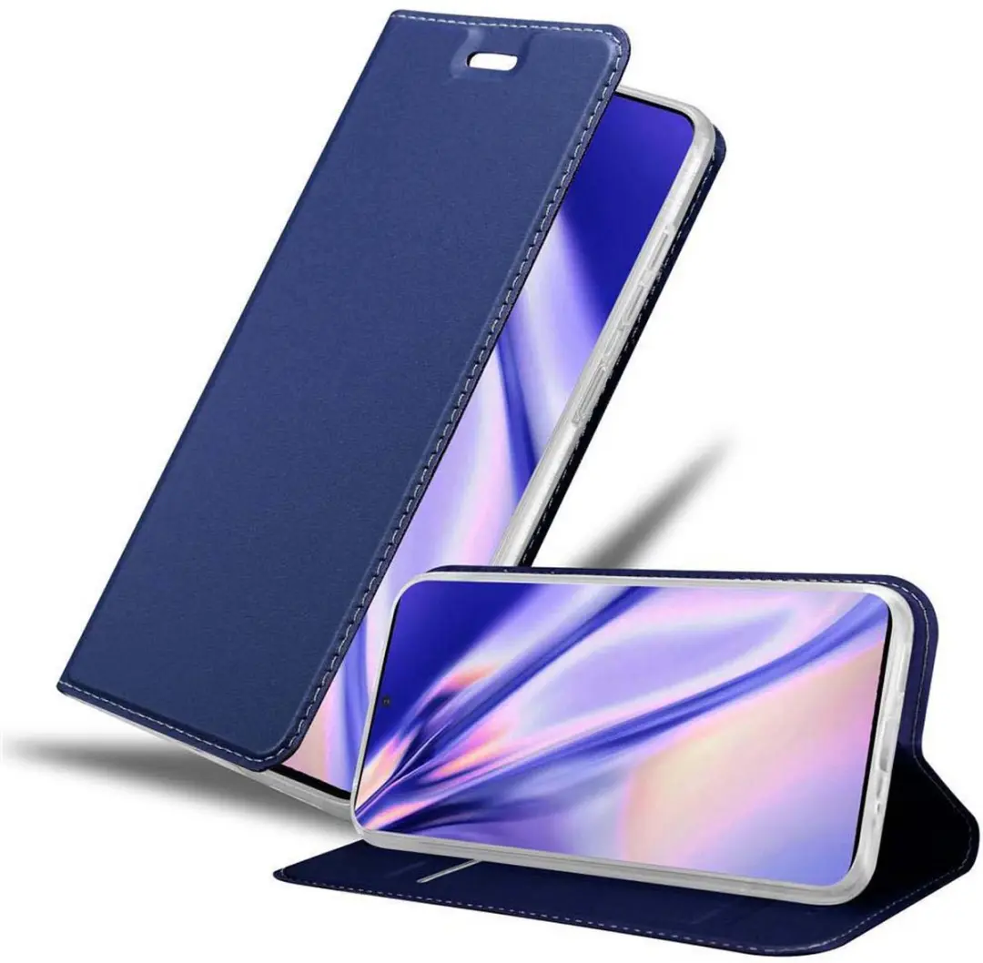 Cadorabo Hoesje geschikt voor Samsung Galaxy S20 in CLASSY DONKER BLAUW