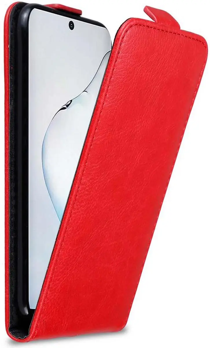 Cadorabo Hoesje geschikt voor Samsung Galaxy NOTE 10 in APPEL ROOD