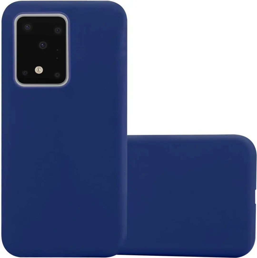 Cadorabo Hoesje geschikt voor Samsung Galaxy S20 ULTRA in CANDY DONKER BLAUW