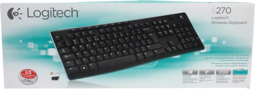Logitech K270 Draadloos Toetsenbord - Zwart