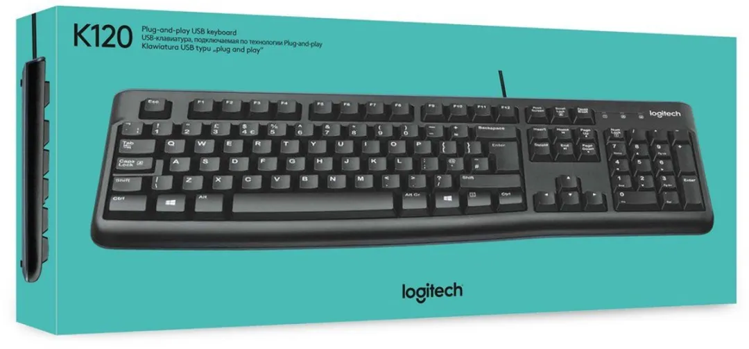 Logitech K120 Toetsenbord - Frans - Zwart - afbeelding 6 van 6