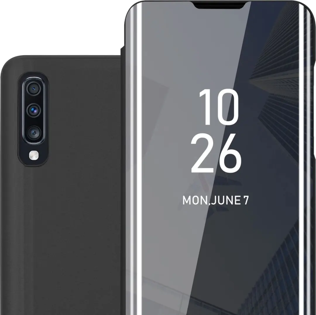 Cadorabo Hoesje geschikt voor Samsung Galaxy A70 / A70s in TOERMALIJN ZWART