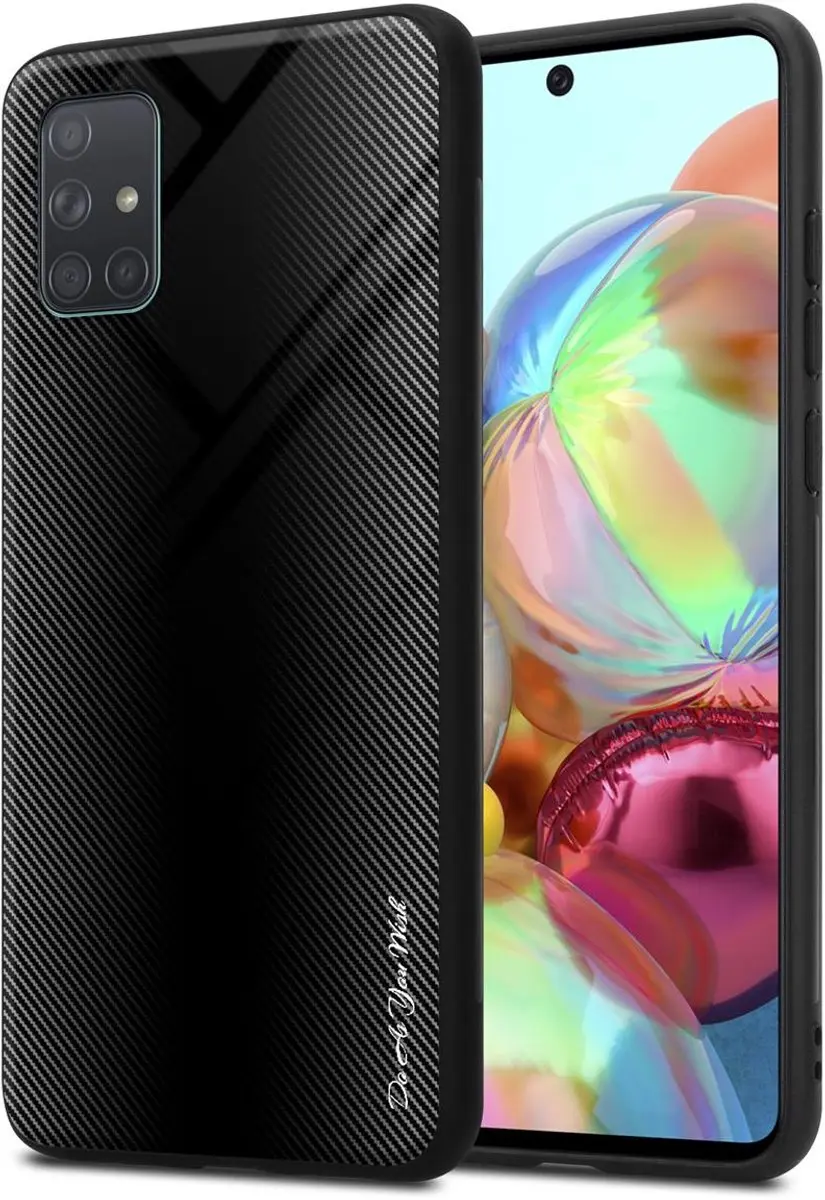 Cadorabo Hoesje geschikt voor Samsung Galaxy A71 4G in OPAAL ZWART