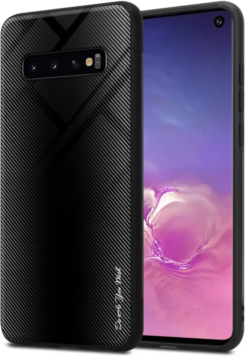 Cadorabo Hoesje geschikt voor Samsung Galaxy S10 4G in OPAAL ZWART