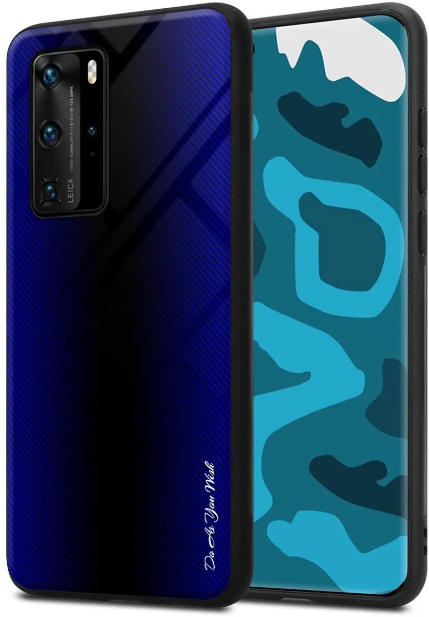 Cadorabo Hoesje geschikt voor Huawei P40 PRO / P40 PRO+ in KOBALT PAARS