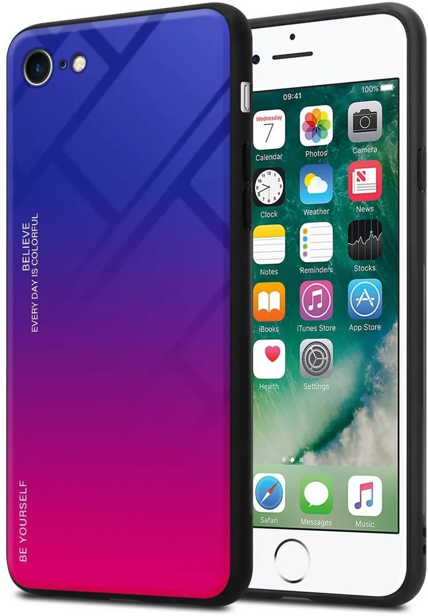 Cadorabo Hoesje geschikt voor Apple iPhone 7 / 7S / 8 / SE 2020 in PAARS