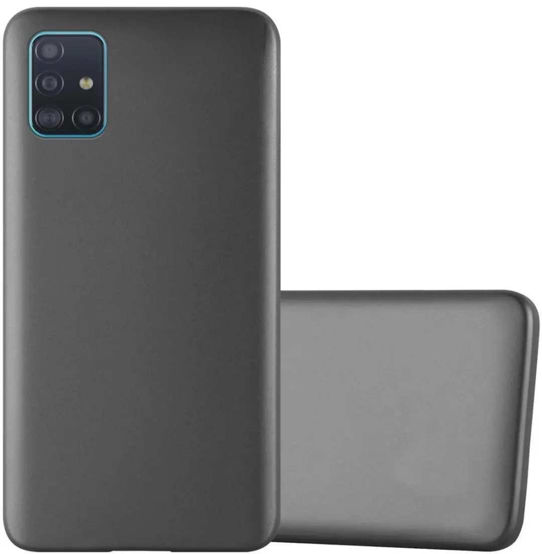 Cadorabo Hoesje geschikt voor Samsung Galaxy A71 4G in METALLIC GRIJS
