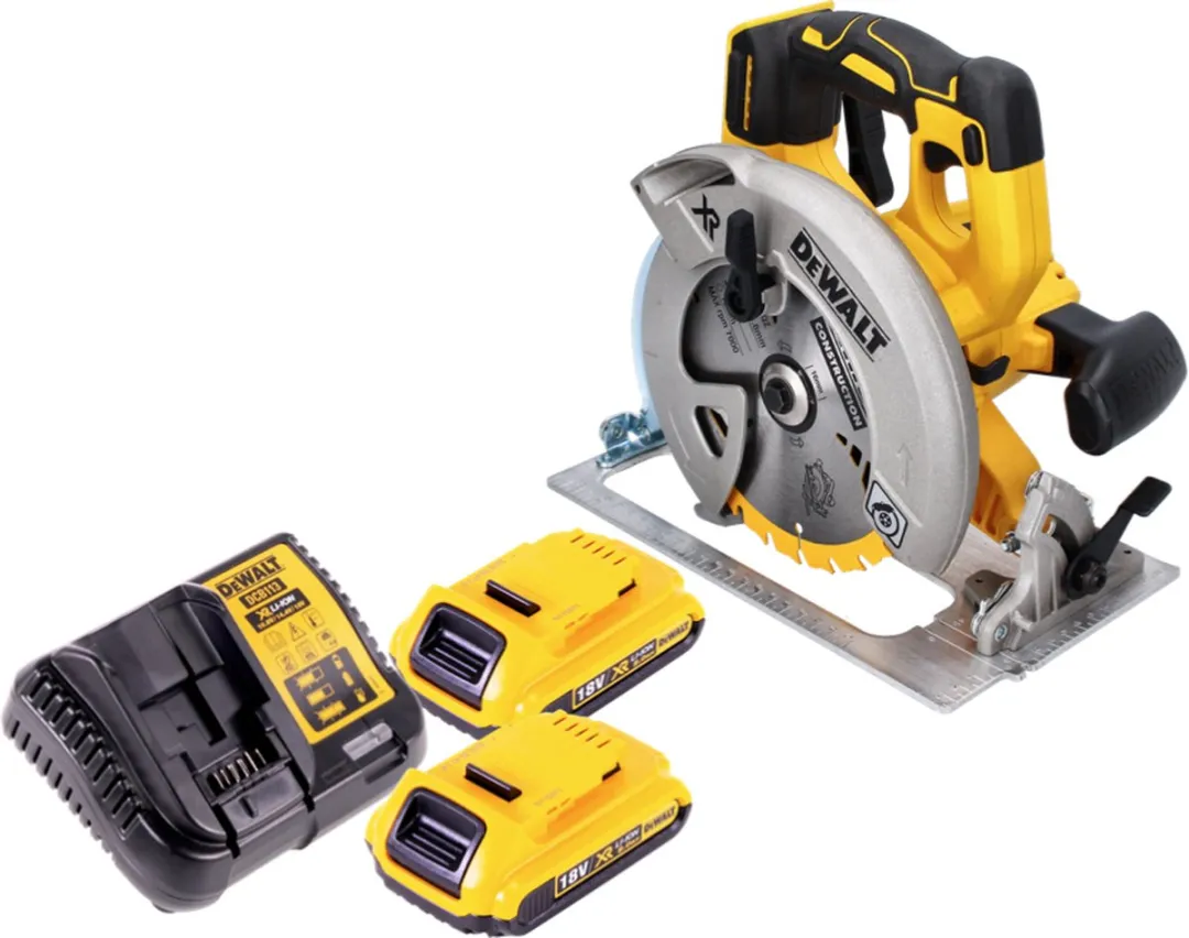 DeWalt DCS 570 D2 Accucirkelzaag 18V - 184mm - 2x 2.0Ah - afbeelding 5 van 5