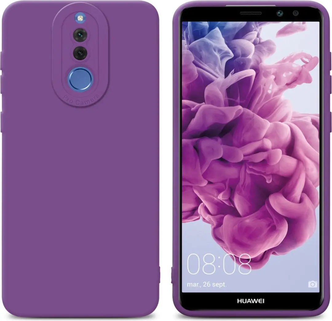 Cadorabo Hoesje geschikt voor Huawei MATE 10 LITE in FLUID MAT PAARS