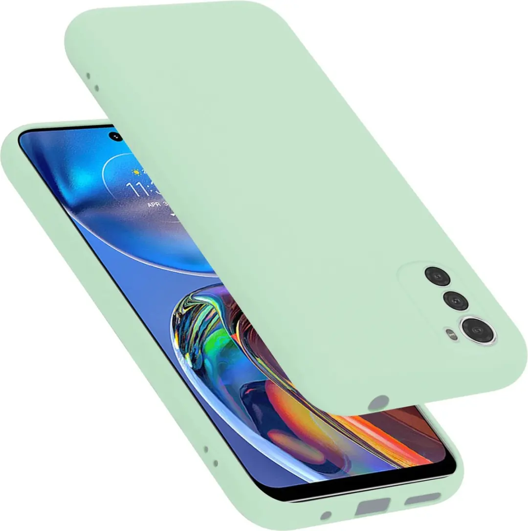 Cadorabo Hoesje geschikt voor Motorola MOTO E32 4G / E32S in LIQUID LICHT GROEN