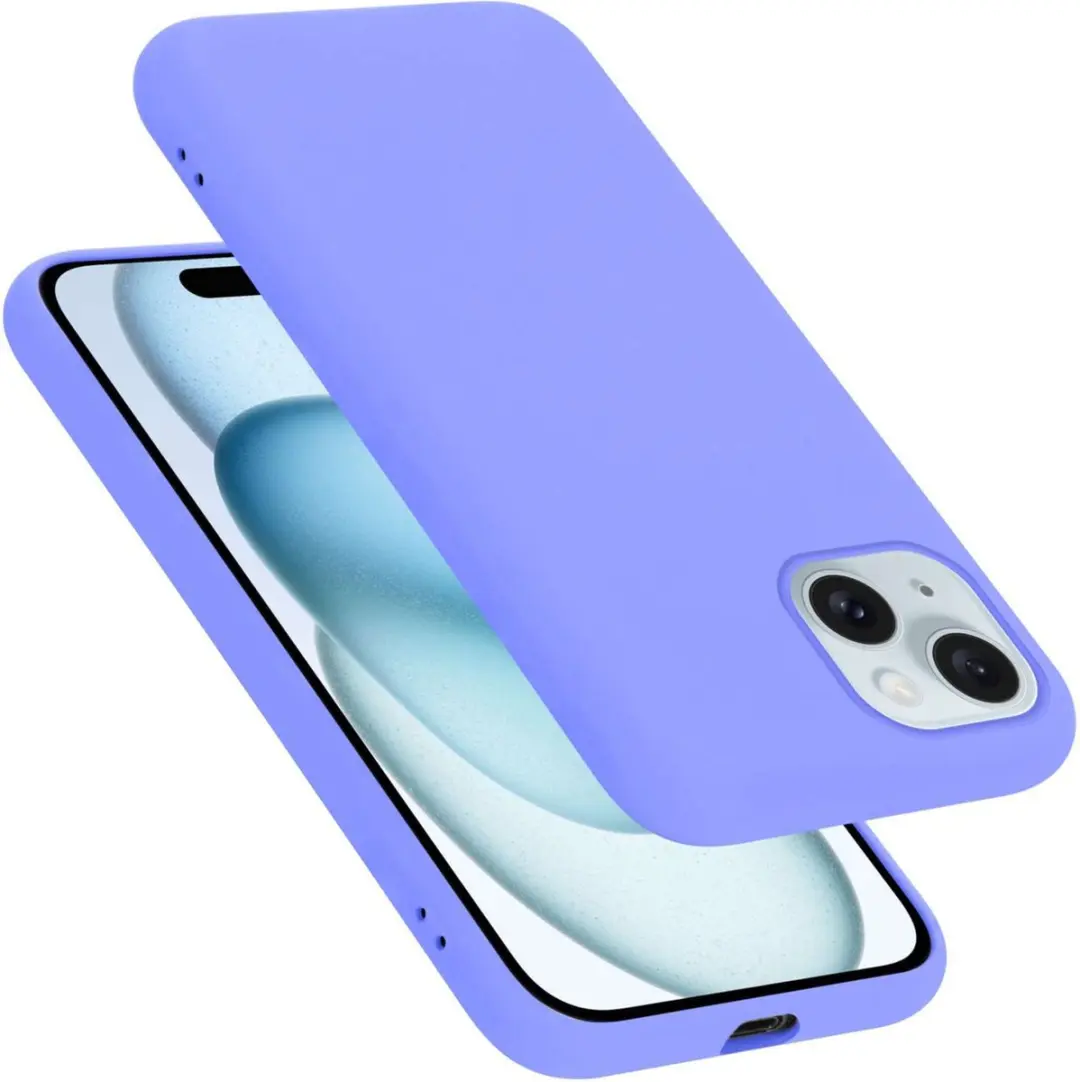 Cadorabo Hoesje geschikt voor Apple iPhone 15 PLUS in LIQUID LICHT PAARS