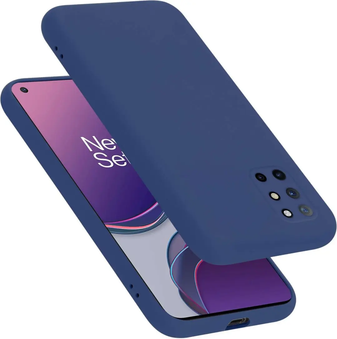 Cadorabo Hoesje geschikt voor OnePlus 8T in LIQUID BLAUW