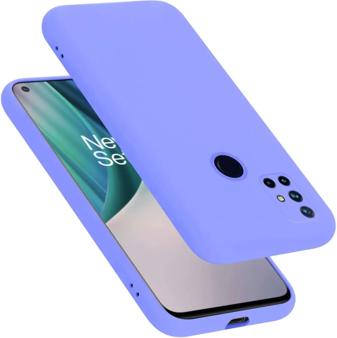 Cadorabo Hoesje geschikt voor OnePlus Nord N10 5G in LIQUID LICHT PAARS