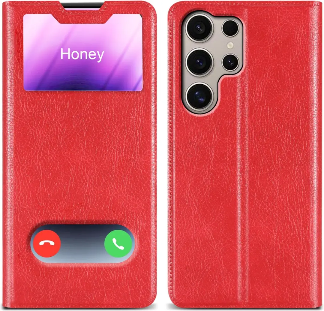 Cadorabo Hoesje geschikt voor Samsung Galaxy S24 ULTRA in Rood