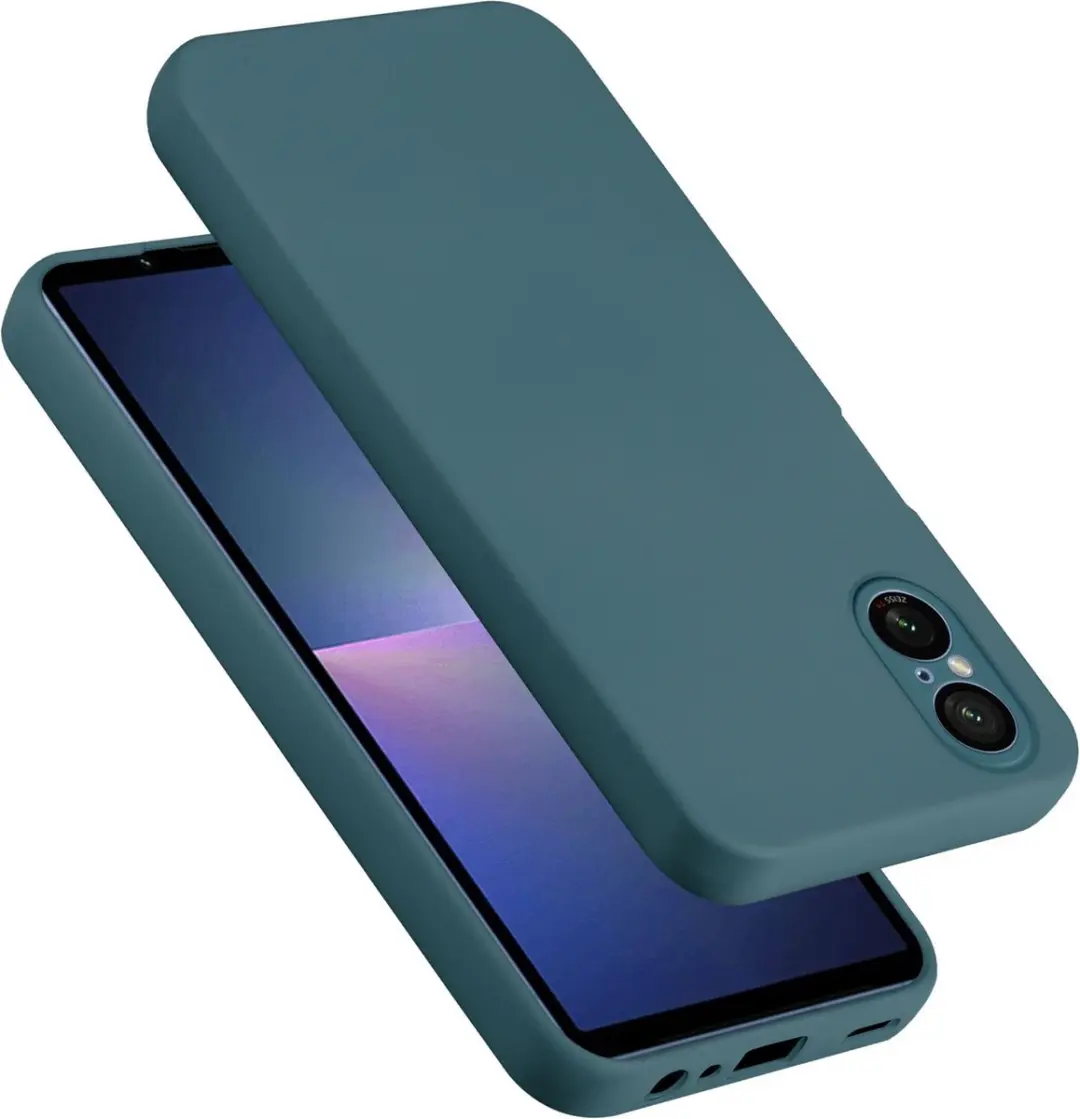 Cadorabo Hoesje geschikt voor Sony Xperia 5 V in LIQUID GROEN
