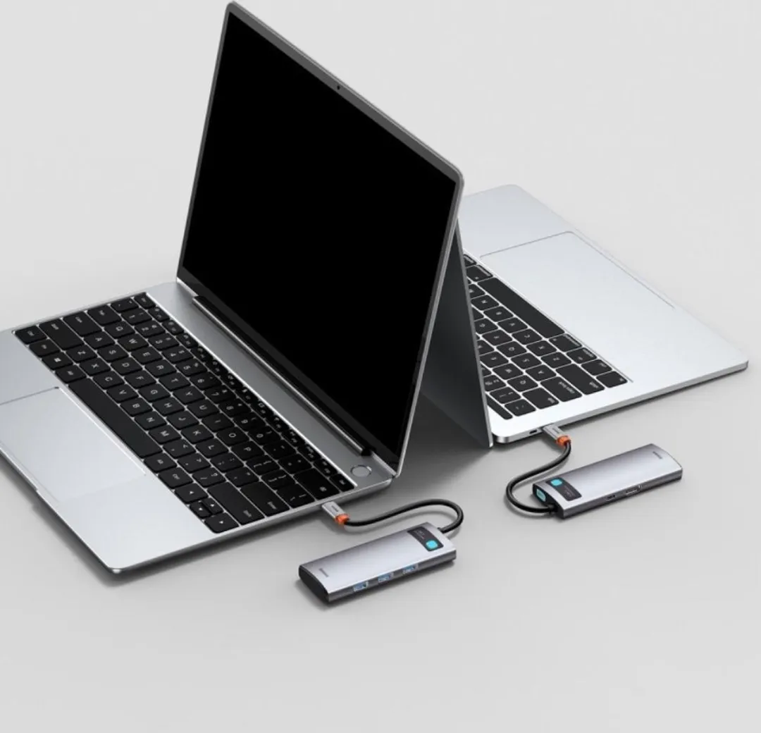 Baseus 5-in-1 USB-C Hub CAHUB-CX0G - Grijs