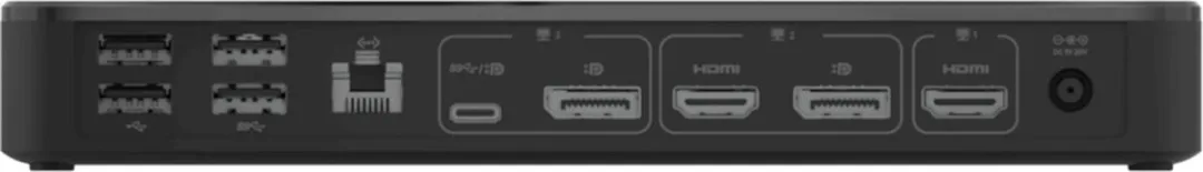 Belkin USB-C Triple Display Dock INC003VFBK - 14 Poorten - 65W PD - 4K