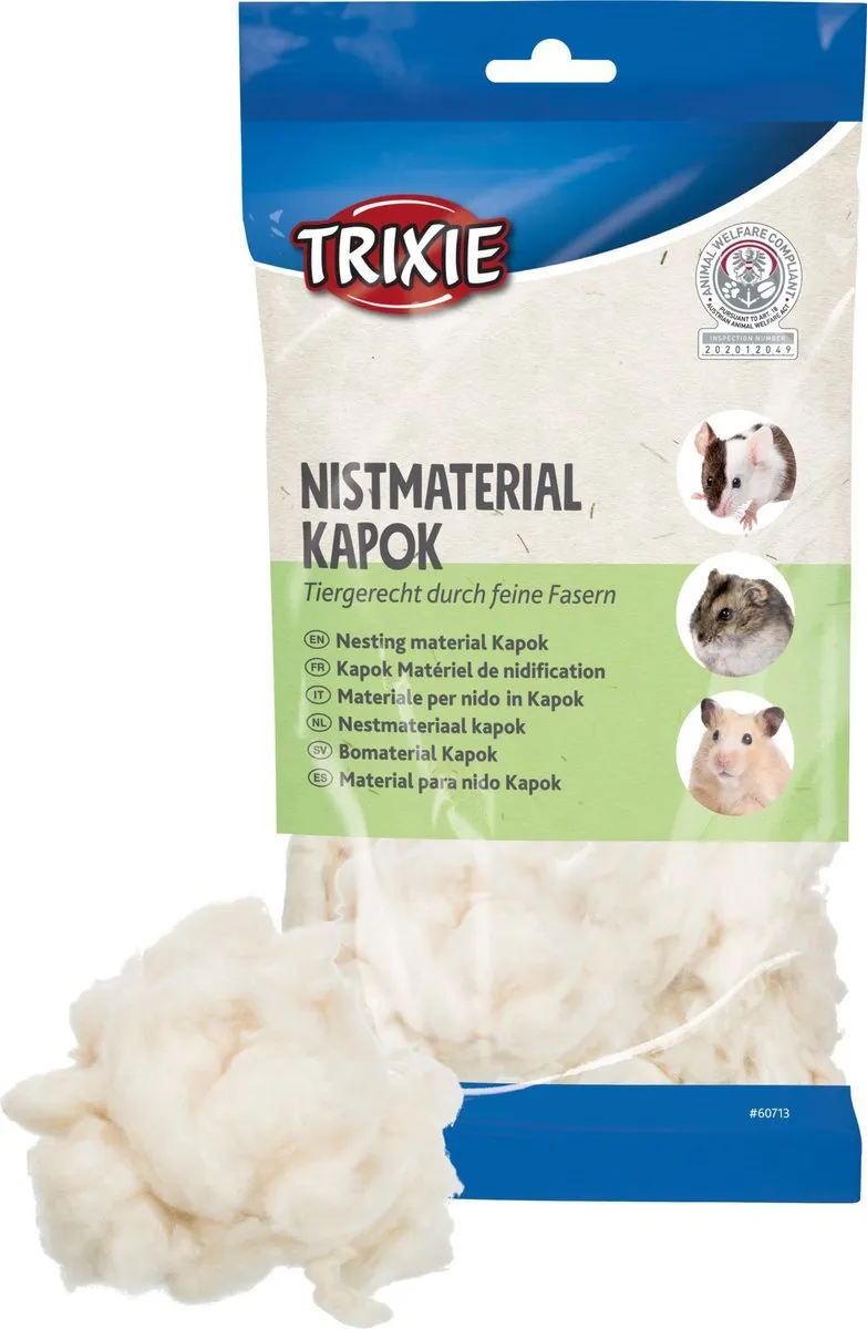 Trixie Nestmateriaal Kapok Creme - 100 g - afbeelding 3 van 5