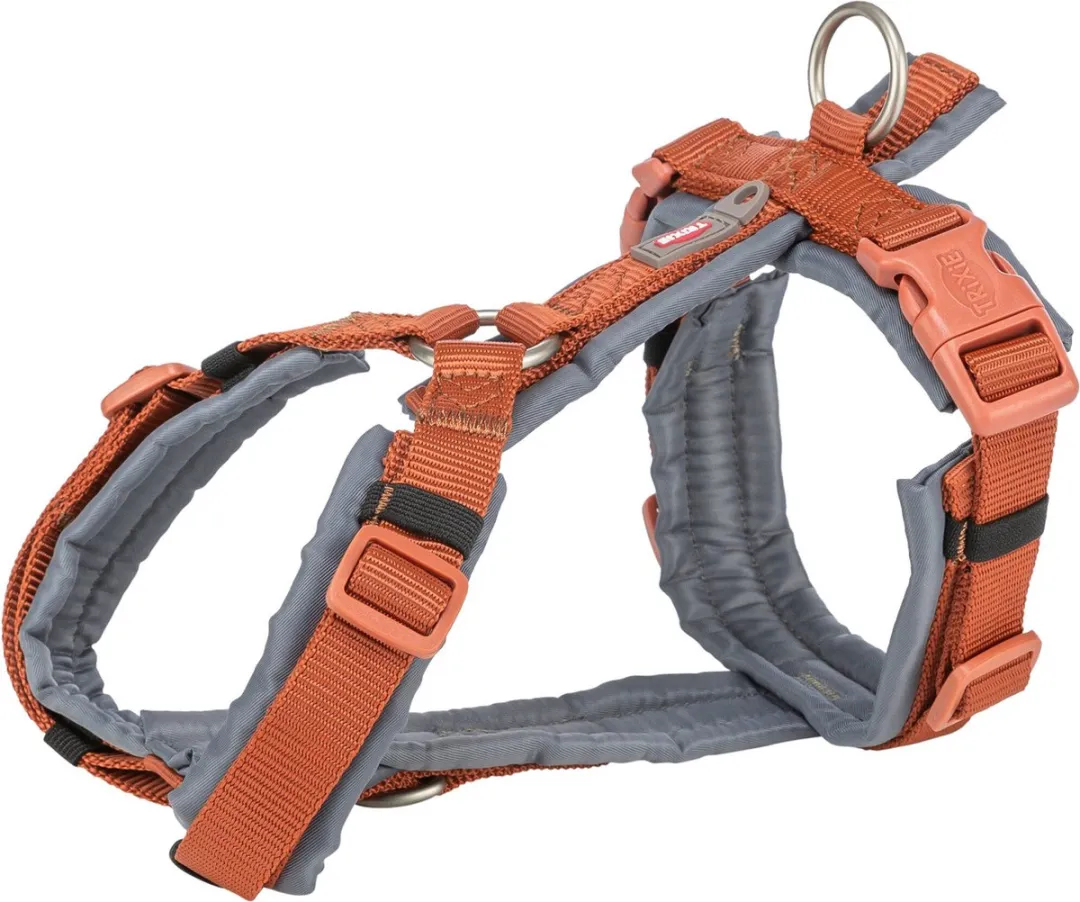 Trixie Premium Trekking Hondentuig - Roestbruin/Grijs