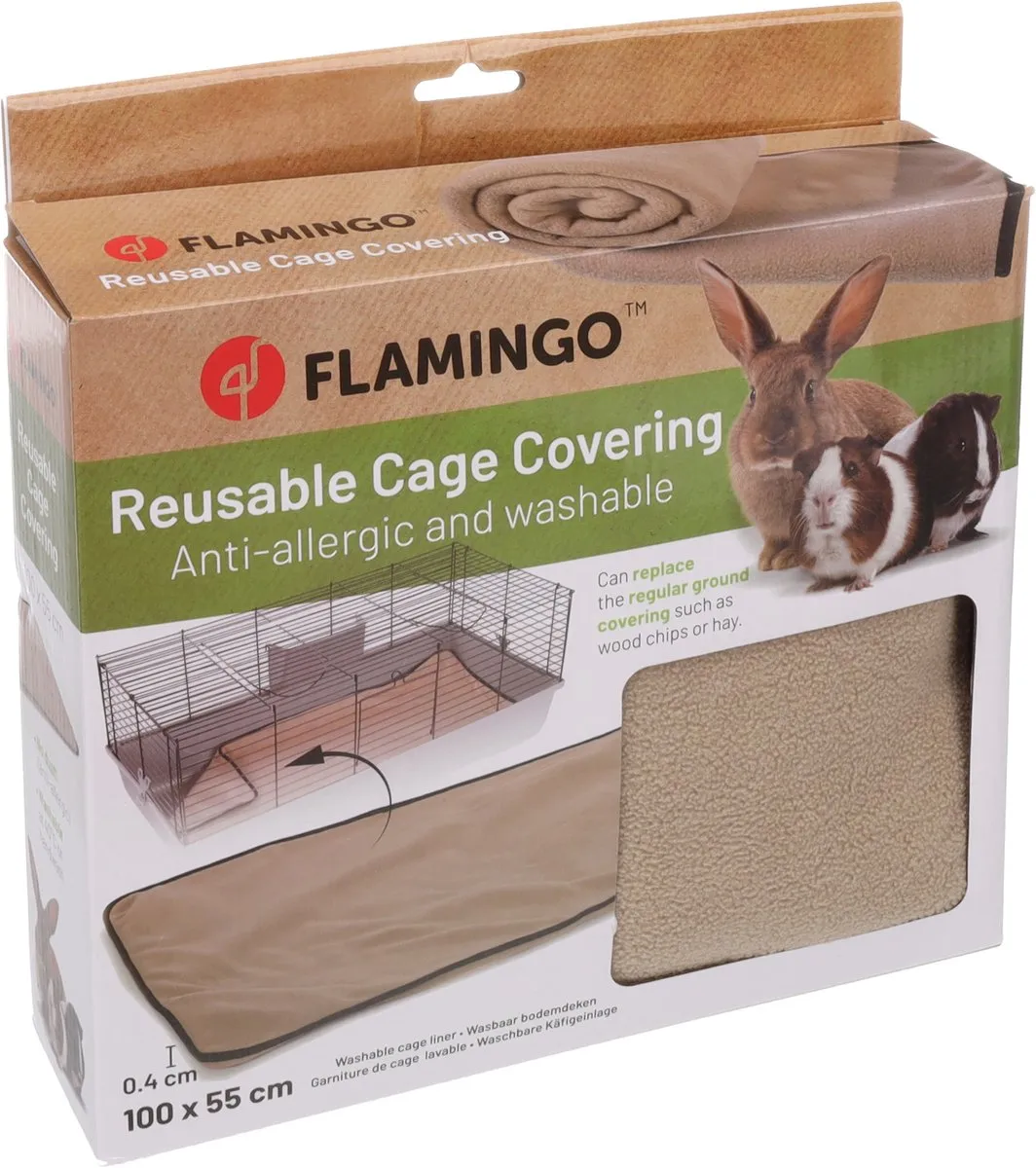Flamingo Deken Riley Taupe Hamster Bodembedekking 100x55cm
