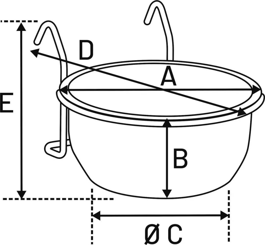 Flamingo - Knaagdier Eetpot - Zilver - 15 x 17.8 x 8 cm