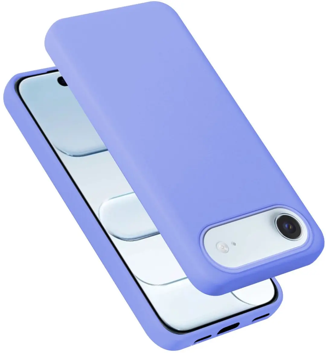 Cadorabo Hoesje geschikt voor iPhone 17 AIR Case in LIQUID LICHT PAARS Beschermh