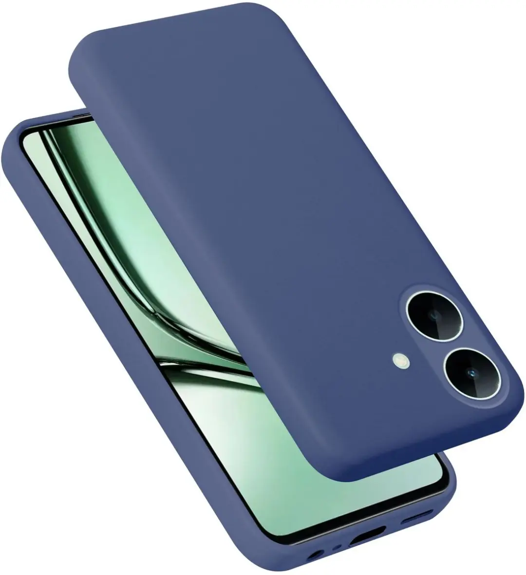 Cadorabo Hoesje geschikt voor Realme Note 60x Case in Liquid Blauw Beschermhoes