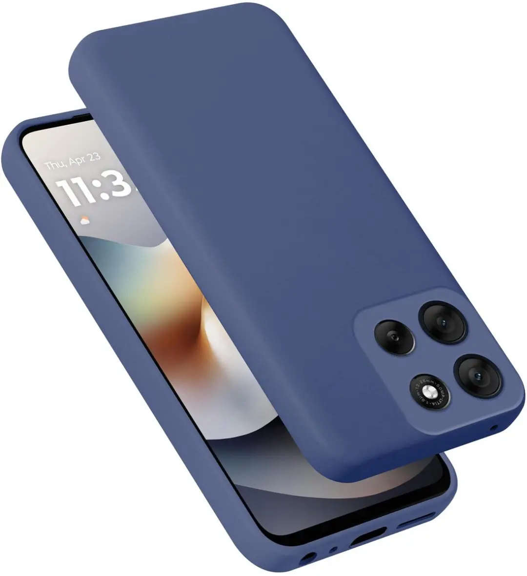 Cadorabo Hoesje geschikt voor Motorola Moto G56 Case in Liquid Blauw Beschermhoe