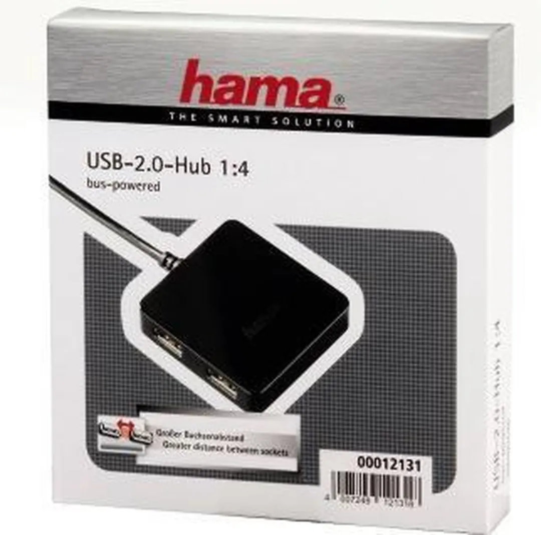 Hama USB2.0 Hub 00012131 - 4 Poorten - Kleurenmix